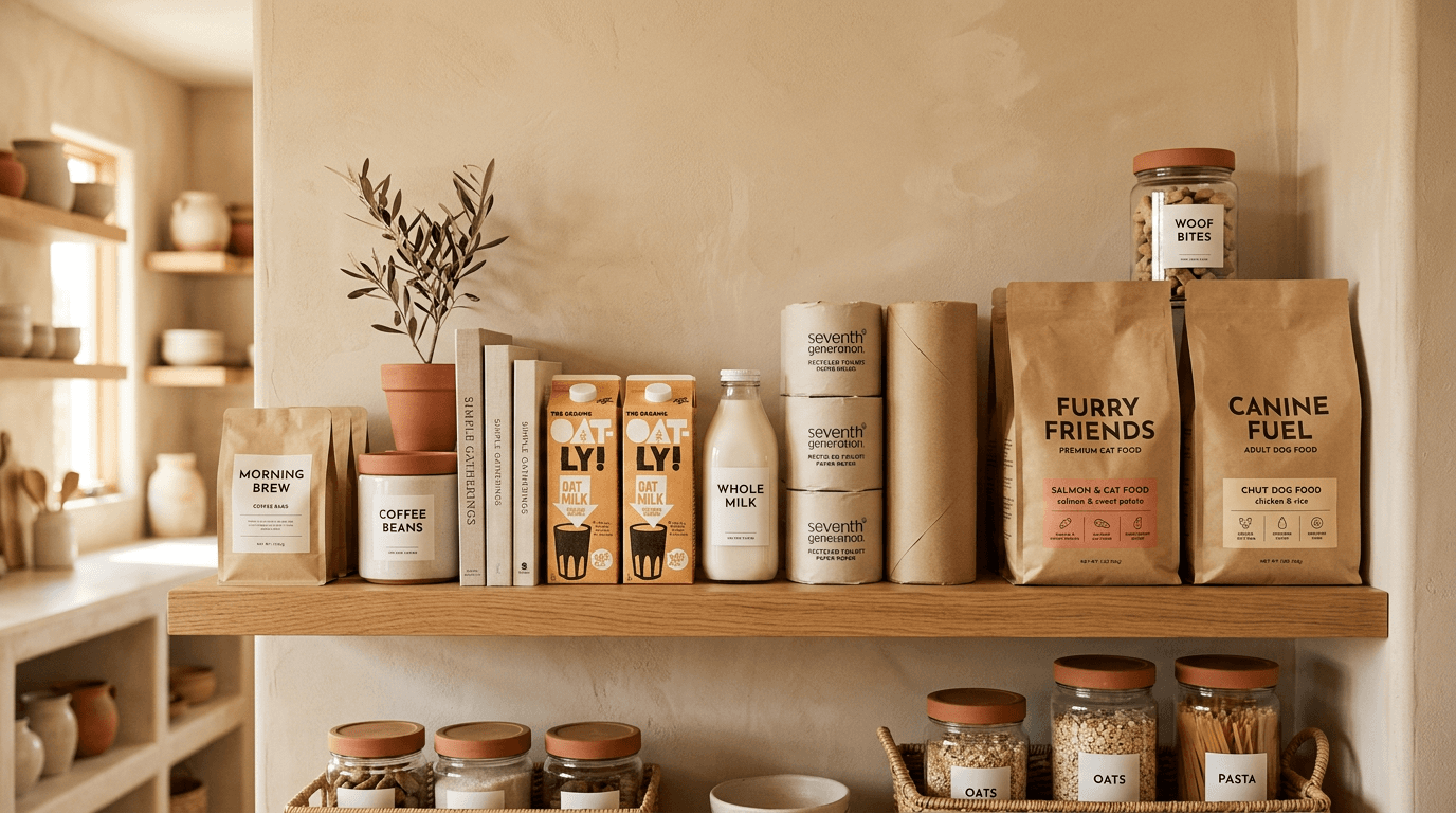 Pełna, idealnie zaopatrzona spiżarnia